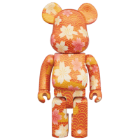 Bearbrick Chiyogami 100% & 400% Set Orange
