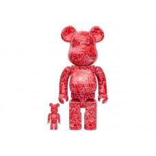Набор фигурок (7см и 28см) Bearbrick Coca-Cola Keith Haring 100% & 400% Set Red/White