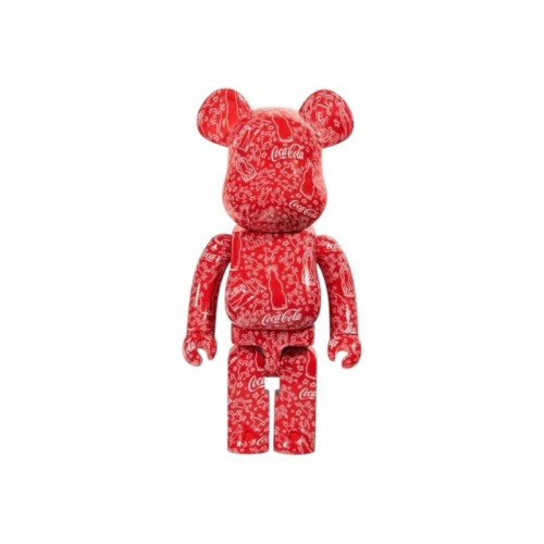 Оригинальная большая фигурка Bearbrick Coca-Cola Keith Haring 1000% Red/White - 70см