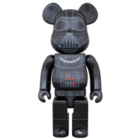 Фигурка (28см) Bearbrick Darth Vader Chrome Ver. 400% Black
