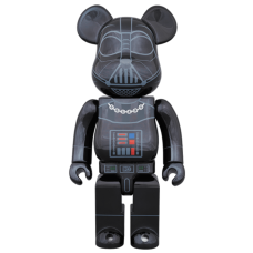 Фигурка (28см) Bearbrick Darth Vader Chrome Ver. 400% Black