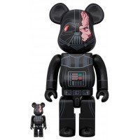 Bearbrick Darth Vader Damage Obi-Wan Kenobi Version 100% & 400% Set