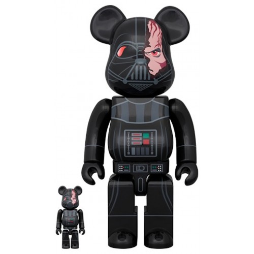 Оригинальный набор фигурок Bearbrick Darth Vader Damage Obi-Wan Kenobi Version 100% & 400% Set - 7см и 28см