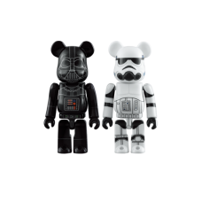 Фигурка маленькая (7см) Bearbrick Darth Vader & Stormtrooper 2 Pack 100% Black