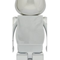Bearbrick Daruma 1000% Silver Plated