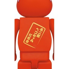Bearbrick Daruma Peko-chan & Poco-chan 100% & 400% Set of 4 Red/White