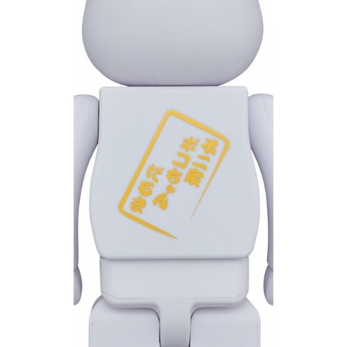 Оригинальный набор фигурок Bearbrick Daruma Peko-chan & Poco-chan 100% & 400% Set of 4 Red/White - 7см и 28см