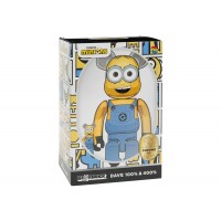 Bearbrick DAVE 100% & 400% Set CHROME Ver.