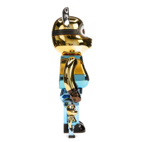 Bearbrick DAVE 100% and 400% Set CHROME Ver.