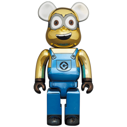 Оригинальная большая фигурка Bearbrick DAVE 1000% CHROME Ver. - 70см