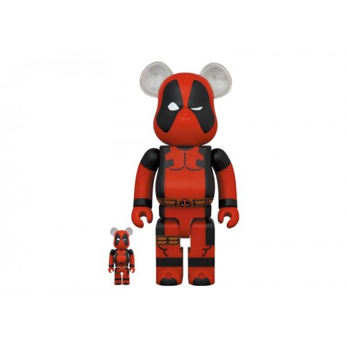 Оригинальный набор фигурок Bearbrick Deadpool 100% & 400% Set - 7см и 28см