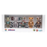 Bearbrick DesignerCon Artist Series 4 (Doktor A, Bobby Hundreds, Nina Palomba, Shag and Hannah Webb) 100% (Set of 5)
