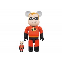 Набор фигурок (7см и 28см) Bearbrick Disney Pixar Mr. Incredible 100% & 400% Set