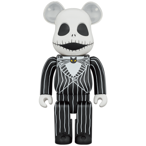 Оригинальная большая фигурка Bearbrick x Disney Tim Burtons The Nightmare Before Christmas Jack Skellington 1000% - 70см