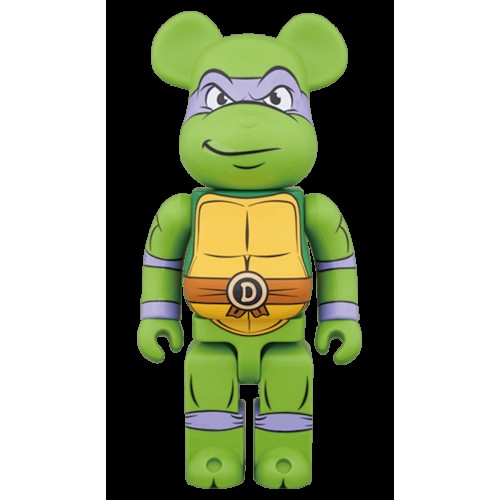 Набор из двух фигурок Bearbrick Donatello 100% & 400% Set Green - 7см и 28см.