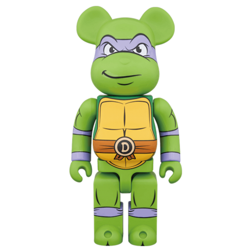 Оригинальный набор фигурок Bearbrick Donatello 100% & 400% Set Green - 7см и 28см