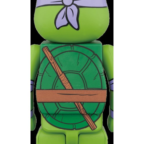 Набор из двух фигурок Bearbrick Donatello 100% & 400% Set Green - 7см и 28см.