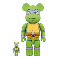 Набор фигурок (7см и 28см) Bearbrick Donatello 100% & 400% Set Green