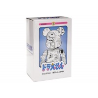 Bearbrick Doraemon (Comic Ver.) 100% & 400% Set Black & White