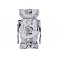 Bearbrick Doraemon (Comic Ver.) 1000% Black & White