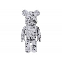 Большая фигурка (70см) Bearbrick Doraemon (Comic Ver.) 1000% Black & White