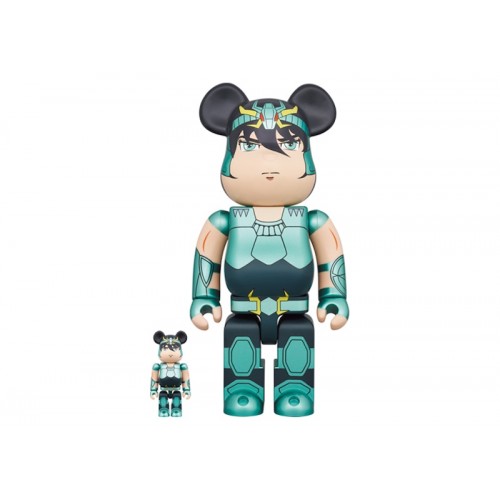 Оригинальный набор фигурок Bearbrick Dragon Constellation Shiryu 100% & 400% Set - 7см и 28см