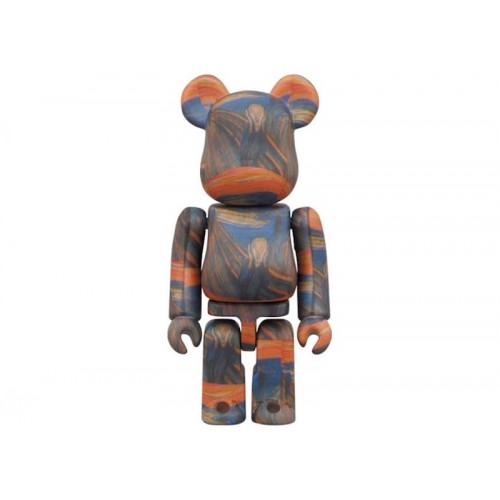 Оригинальный набор фигурок Bearbrick Edvard Munch (Scream) 100% & 400% Set - 7см и 28см