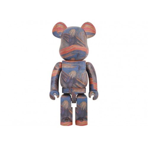 Оригинальная большая фигурка Bearbrick Edvard Munch (Scream) 1000% - 70см
