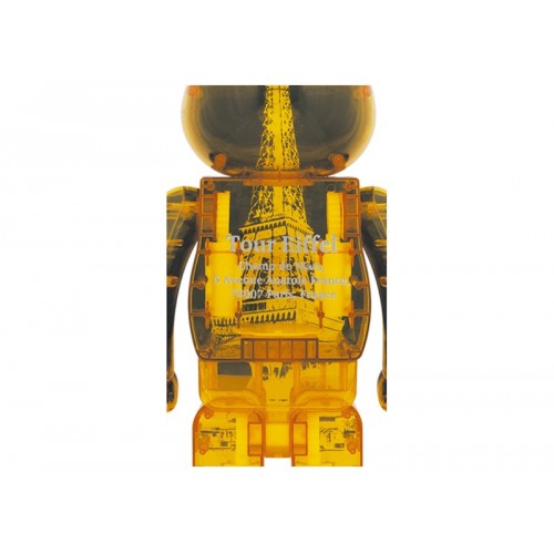 Оригинальная большая фигурка Bearbrick Eiffel Tower 1000% Golden Gown Ver. - 70см