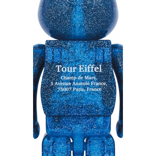 Оригинальная большая фигурка Bearbrick Eiffel Tower Sparkling 1000% - 70см