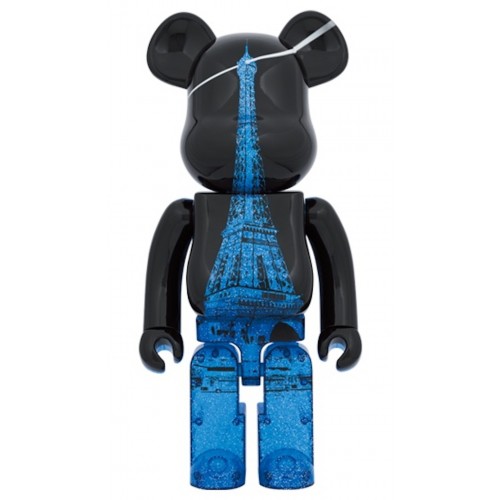 Оригинальная большая фигурка Bearbrick Eiffel Tower Sparkling 1000% - 70см