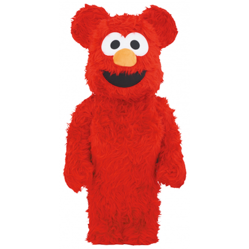 Оригинальная большая фигурка Bearbrick Elmo Costume 1000% Red - 70см