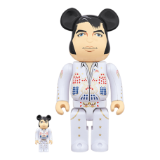 Фигурка (28см) Bearbrick Elvis Presley 100% & 400% White
