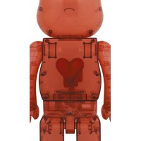 Bearbrick Emotionally Unavailable Clear Red Heart 1000%