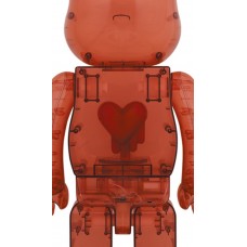 Bearbrick Emotionally Unavailable Clear Red Heart 1000%