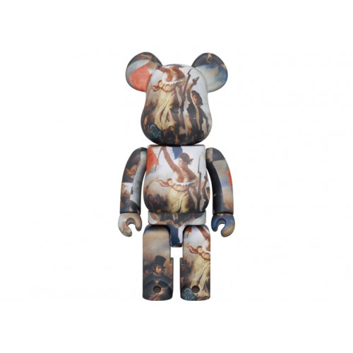 Оригинальная большая фигурка Bearbrick Eugène Delacroix (Liberty Leading the People) 1000% - 70см