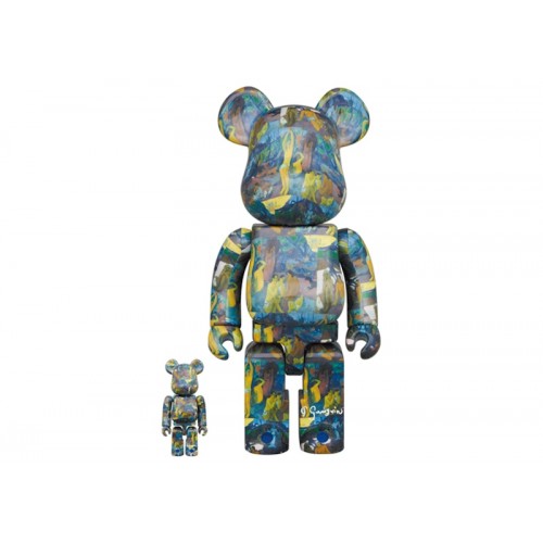 Оригинальный набор фигурок Bearbrick Eugène Henri Paul Gauguin (Where Do We Come From? What Are We? Where Are We Going?) 100% & 400% Set - 7см и 28см