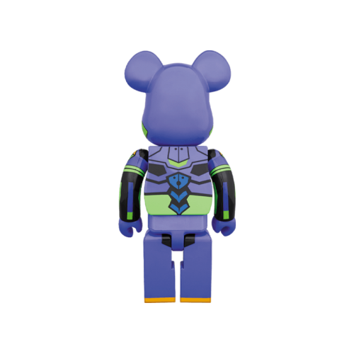 Оригинальная большая фигурка Bearbrick Evangelion First Machine 1000% Purple Multicolor - 70см