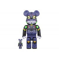 Набор фигурок (7см и 28см) Bearbrick Evangelion Unit 13 (New Paint Version) 100% & 400% Set