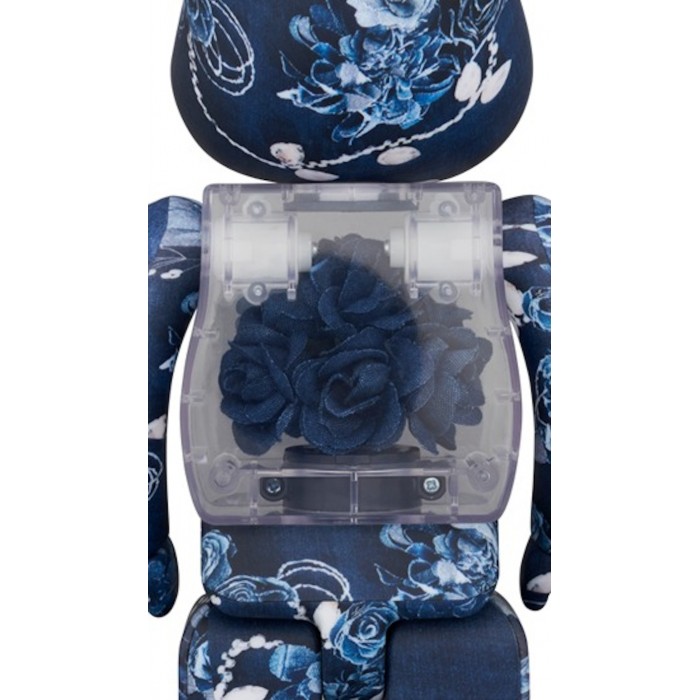 Купить коллекционную фигурку (28см) Bearbrick Flor@ Denim