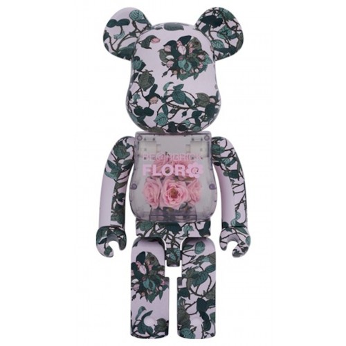 Оригинальная большая фигурка Bearbrick Flor@ Pink Rose 10 - 70см