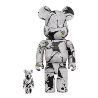 Набор фигурок (7см и 28см) Bearbrick Flower Bomber 100% & 400% Set