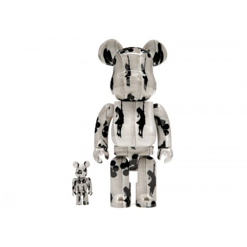 Оригинальный набор фигурок Bearbrick Flying Balloons Girl 100% & 400% Set - 7см и 28см