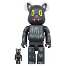Набор фигурок (7см и 28см) Bearbrick Gary Baseman (Blackie the Cat) (2G Exclusive) 100% & 400% Set