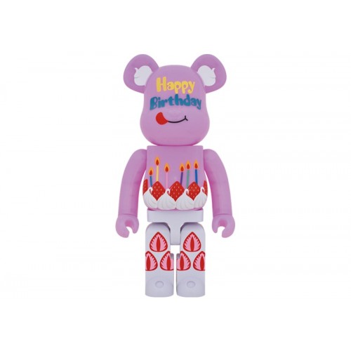 Оригинальная большая фигурка Bearbrick Greeting Birthday PLUS 1000% Pink - 70см