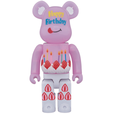 Фигурка (28см) Bearbrick Greeting Birthday PLUS 400% Pink