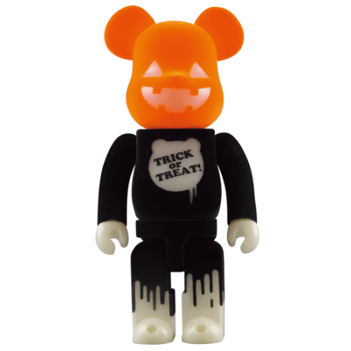 Оригинальная фигурка Bearbrick Halloween 2009 (Glow In The Dark) 400% Black - 28см