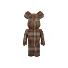 Bearbrick Harris Tweed Hebrides Brown 1000%