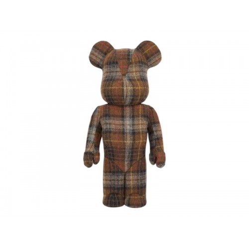 Оригинальная большая фигурка Bearbrick Harris Tweed Hebrides Brown 1000% - 70см.