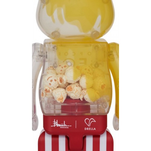 Оригинальная фигурка Bearbrick Haruki Okayama Popcorn Bear 400% - 28см